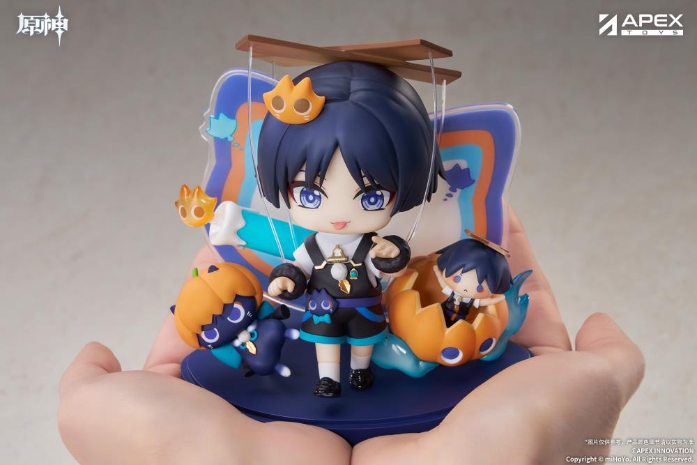 Apex Genshin Impact Wanderer (Twilight Whimsy) Chibi Figure (With Bonus) 4-Inch - View 15