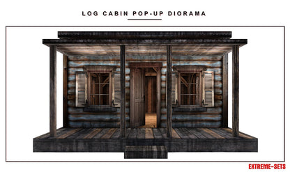 Extreme-Sets Multiverse Collection Log Cabin 1/12 Scale Pop-Up Diorama (14-Inch) - View 4