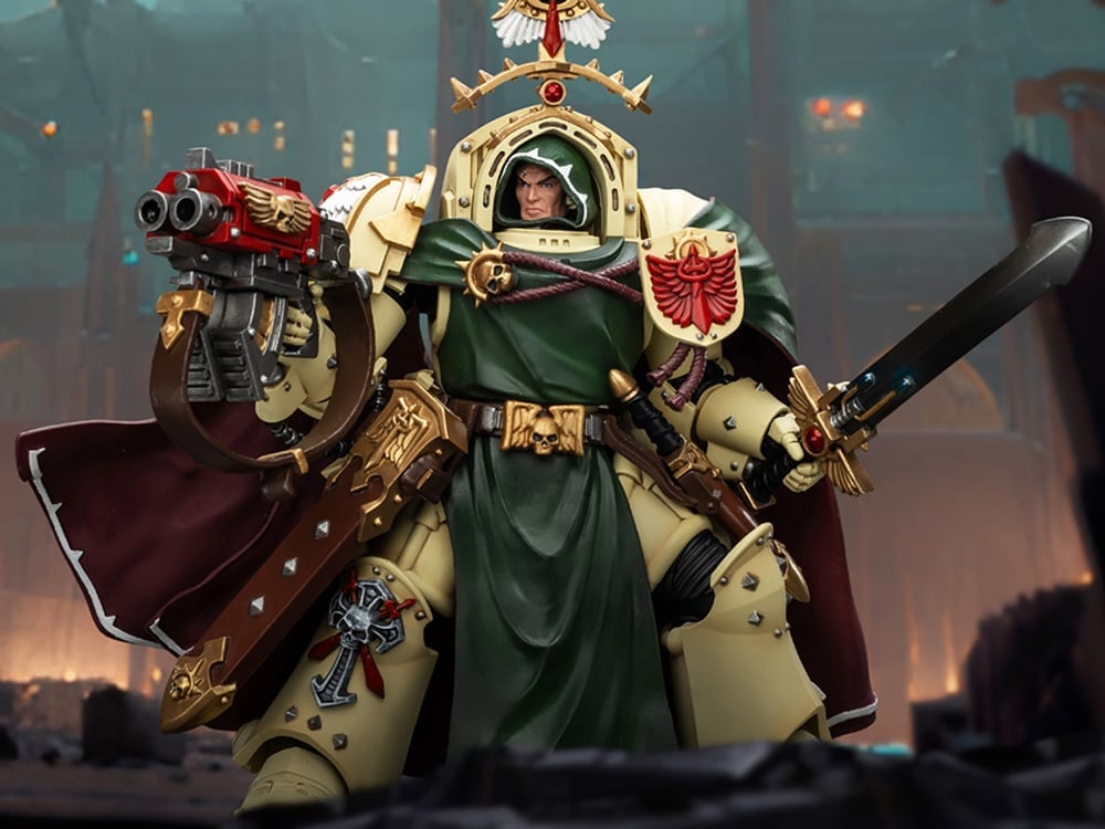 JoyToy Warhammer 40,000 Dark Angels Belial, Grand Master of the Deathwing with the Sword of Silence and Storm Bolter 1/18 Scale Action Figure - View 2