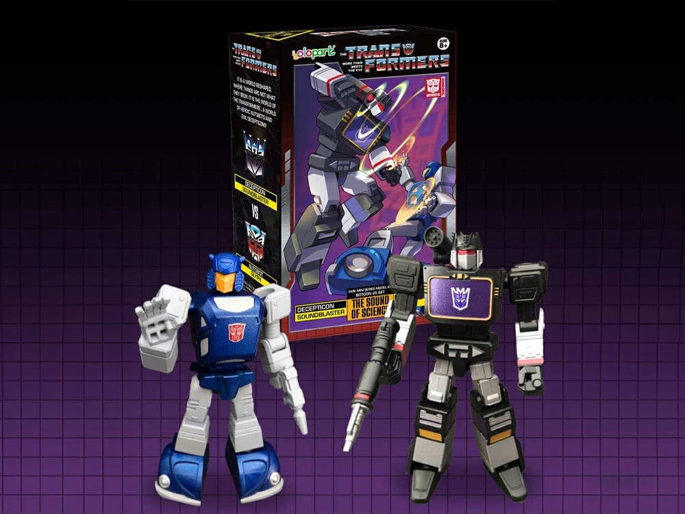 Yolopark Transformers Soundblaster vs. Glyph BotCon 2025 Exclusive Advanced Model Kit Set in Plastic - View 2