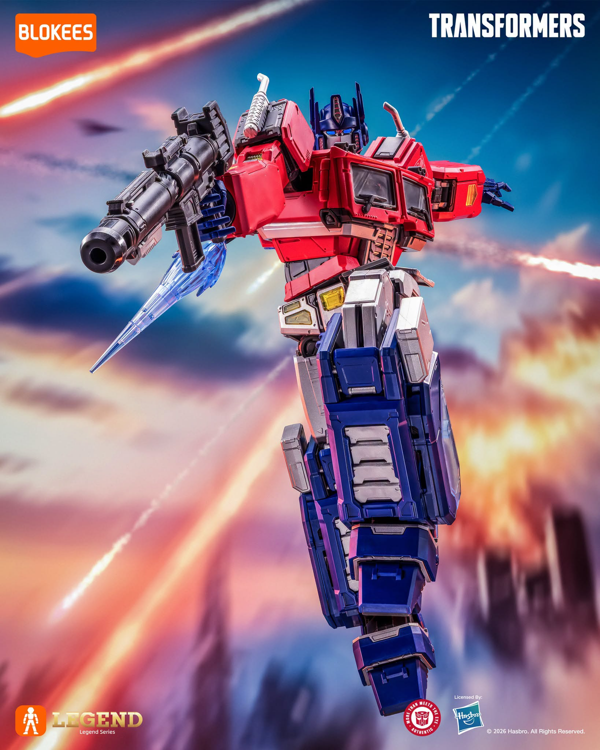 Blokees Transformers Action Edition 07 Optimus Prime (Ver.Evo) 7.9-Inch Model Kit - View 5