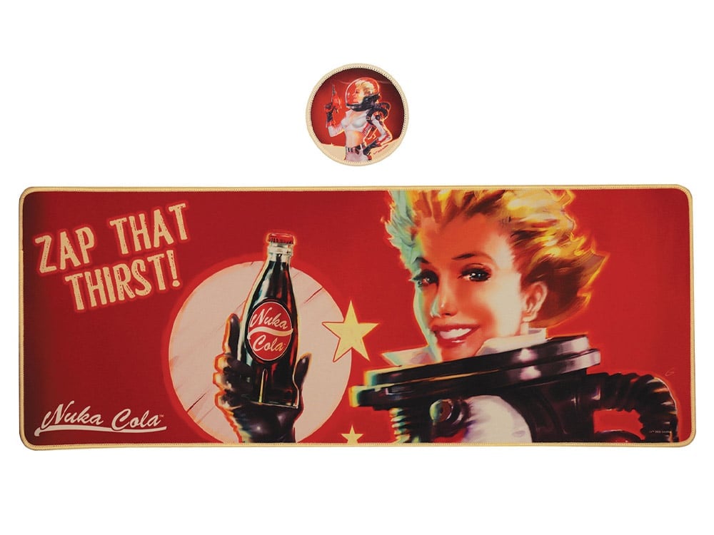 Fanattik Collectibles Fallout Nuka Cola XL Desk Pad and Coaster Set - View 2