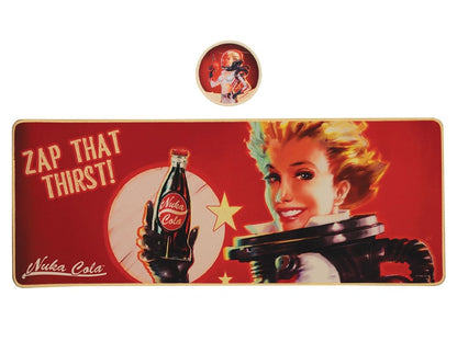 Fanattik Collectibles Fallout Nuka Cola XL Desk Pad and Coaster Set - View 2