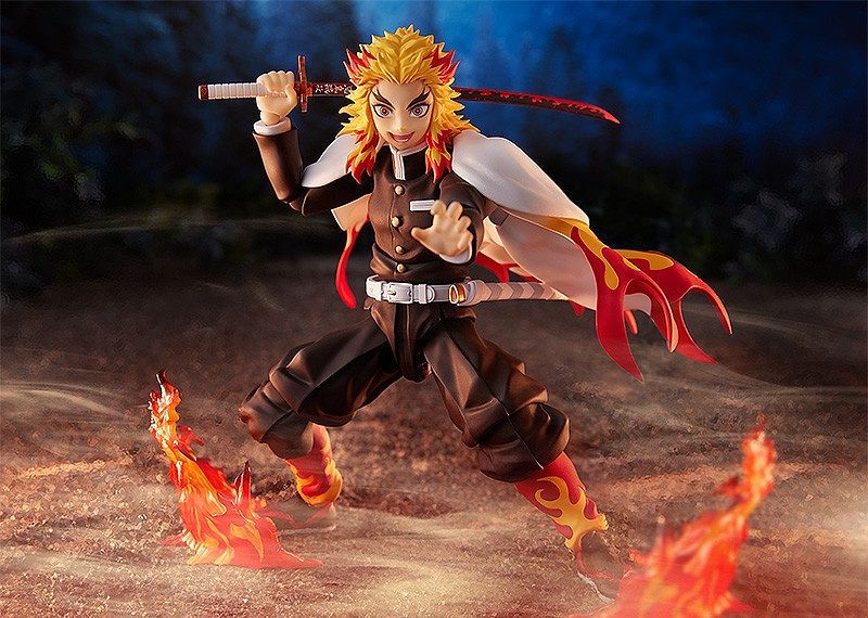 Max Factory Demon Slayer: Kimetsu no Yaiba figma No.553 Rengoku Kyoujurou 6-Inch Action Figure - View 9