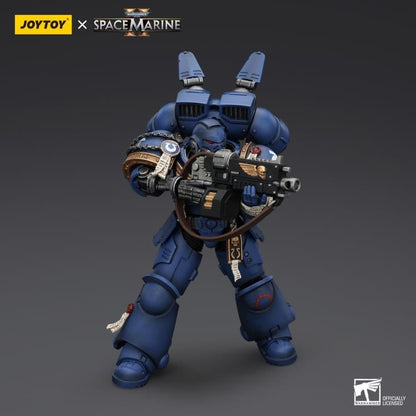 JoyToy Warhammer 40,000: Space Marine 2 Ultramarines Brother Chairon 1/18 Scale Plastic Action Figure - View 5