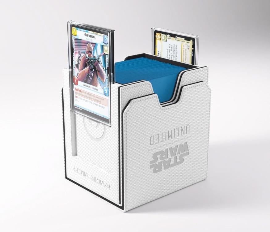 Gamegenic Star Wars: Unlimited Twin Suns White and Black Deck Pod in Hexafyber Material - View 19