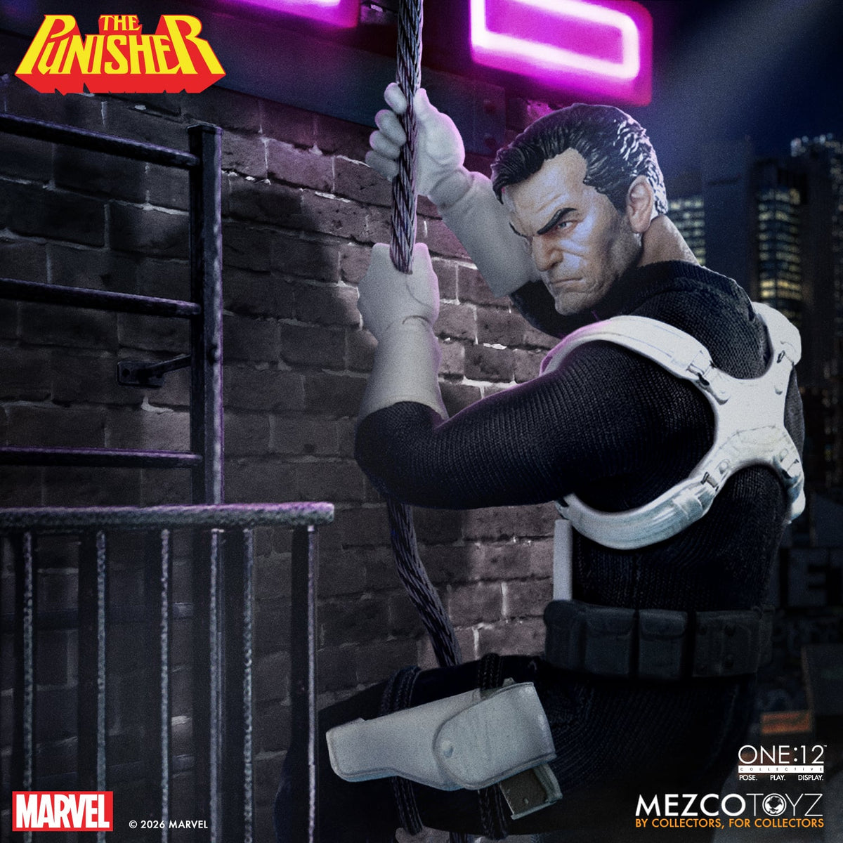 Mezco Toyz Marvel One:12 Collective The Punisher 1/12 Scale Action Figure - View 7