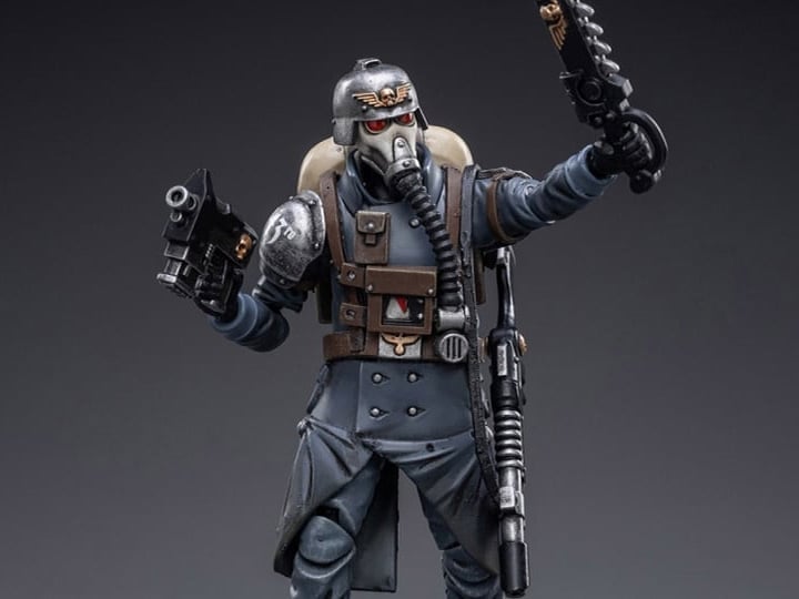 JoyToy Warhammer 40K Death Korps of Krieg Veteran Squad Guardsman Squad Sergeant 1/18 Scale Action Figure - View 2