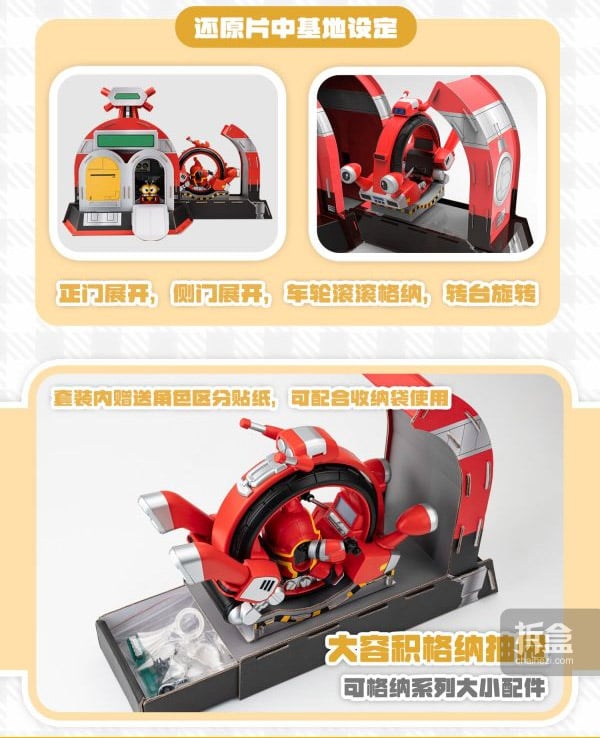 Orange Cat Industry B-Robo Kabutack Qosmos Tobimasky & Denden Roller (Qro MAX Ver.) Model Kit Set - View 5