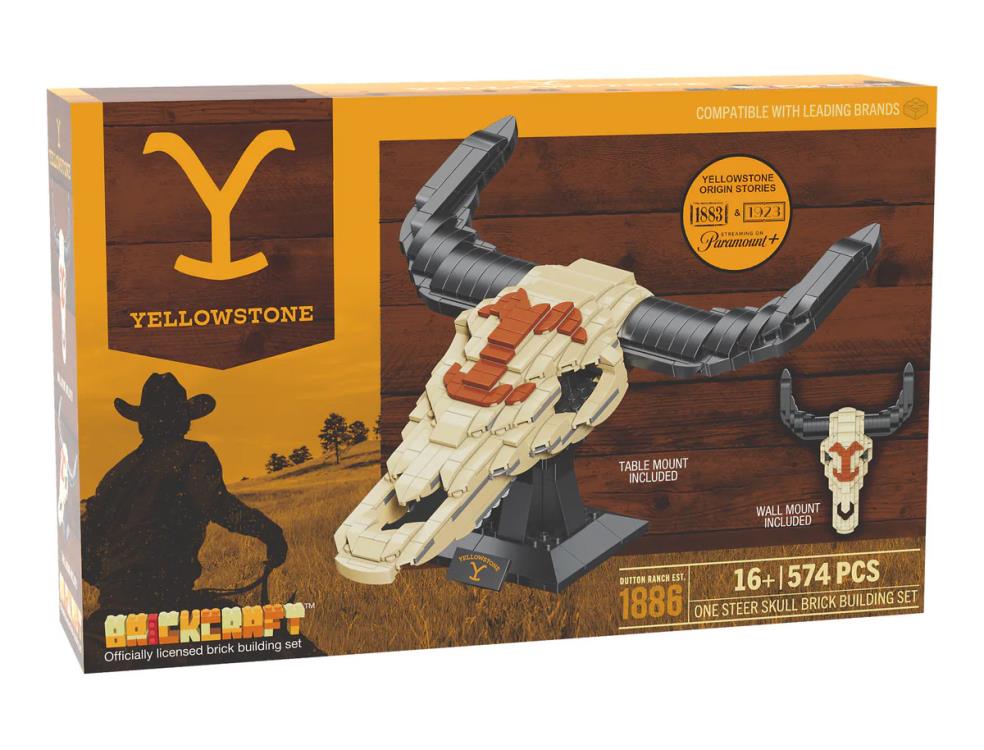 Brickcraft Yellowstone Steer Skull Display Building Set (12-Inch) - View 11