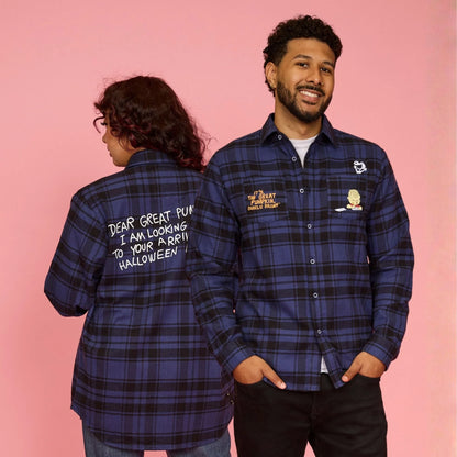 Cakeworthy Peanuts It's the Great Pumpkin, Charlie Brown Flannel Shirt - View 7