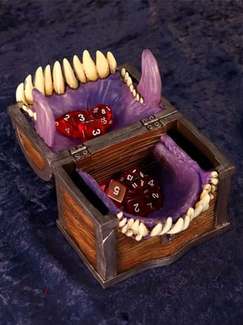 Nemesis Now Dungeons & Dragons Mimic 4.5-Inch Resin Dice Box
