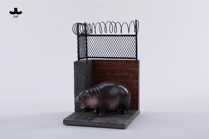 JxK.Studio Baby Hippo 6.0 Wall 1/6 Scale Resin Accessory Set - View 7