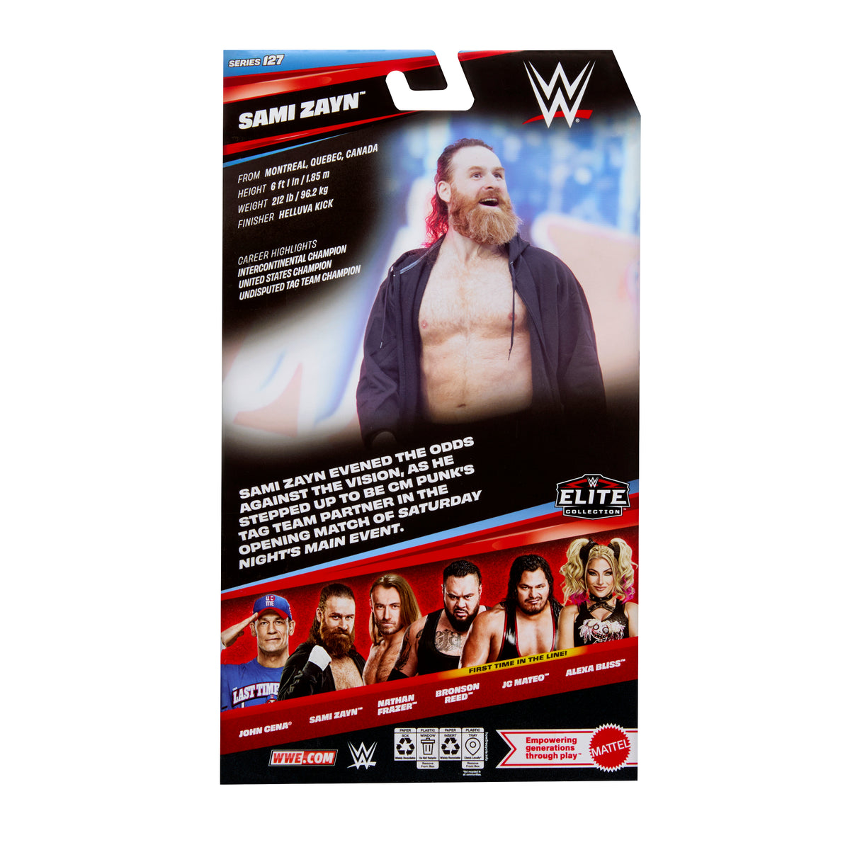 Mattel WWE Elite Collection Series 127 Sami Zayn Action Figure - View 7