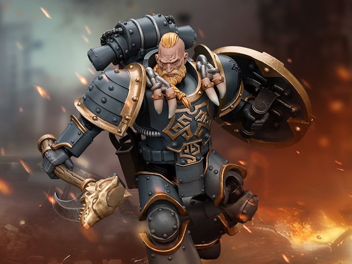 JoyToy Warhammer The Horus Heresy Space Wolves Grey Slayer Pack Grey Slayer 1/18 Scale Action Figure (Ver. 1) - View 2
