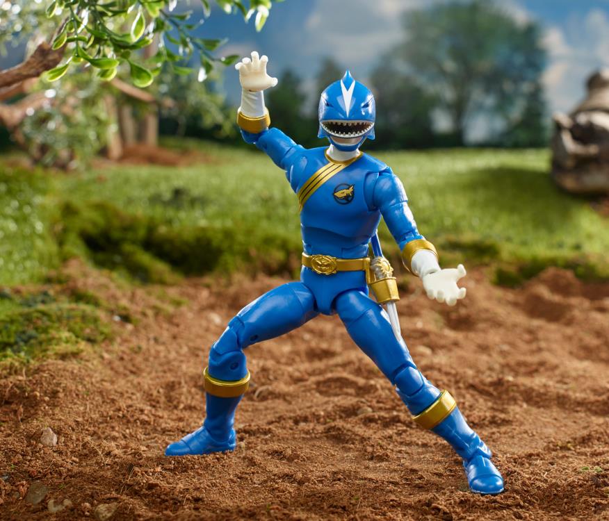 Hasbro Power Rangers Wild Force Lightning Collection Blue Ranger Plastic Figure - View 4
