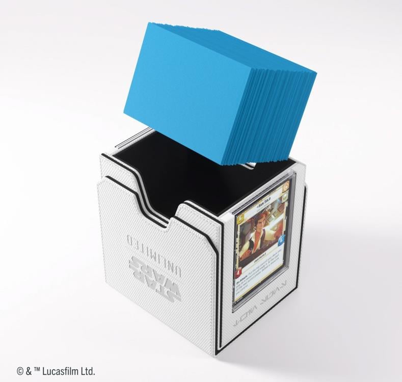 Gamegenic Star Wars: Unlimited Twin Suns White and Black Deck Pod in Hexafyber Material - View 20