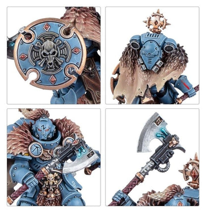 Games Workshop Warhammer 40,000 Space Wolves Wolf Guard Headtakers Citadel Plastic Miniatures Set - View 5