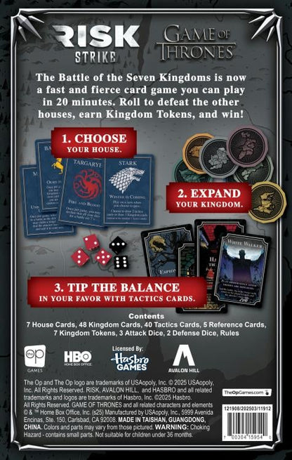 USAopoly Risk Strike: Game of Thrones Edition Board Game - View 7