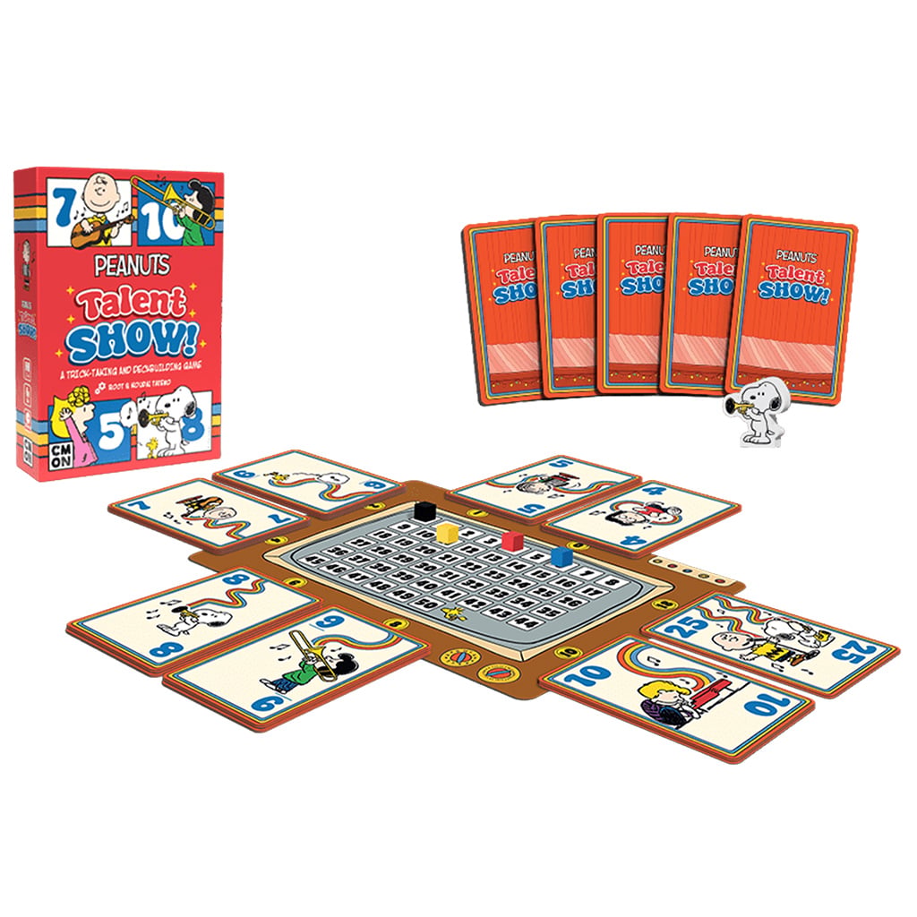 CMON Peanuts Talent Show! Charlie Brown and Snoopy Board Game - View 5
