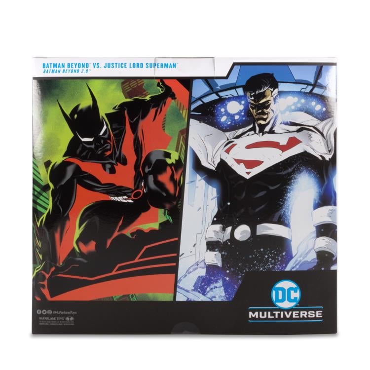 McFarlane Toys DC Multiverse Batman Beyond Comic Batman vs. Justice Lord Superman Action Figure Two-Pack - View 18
