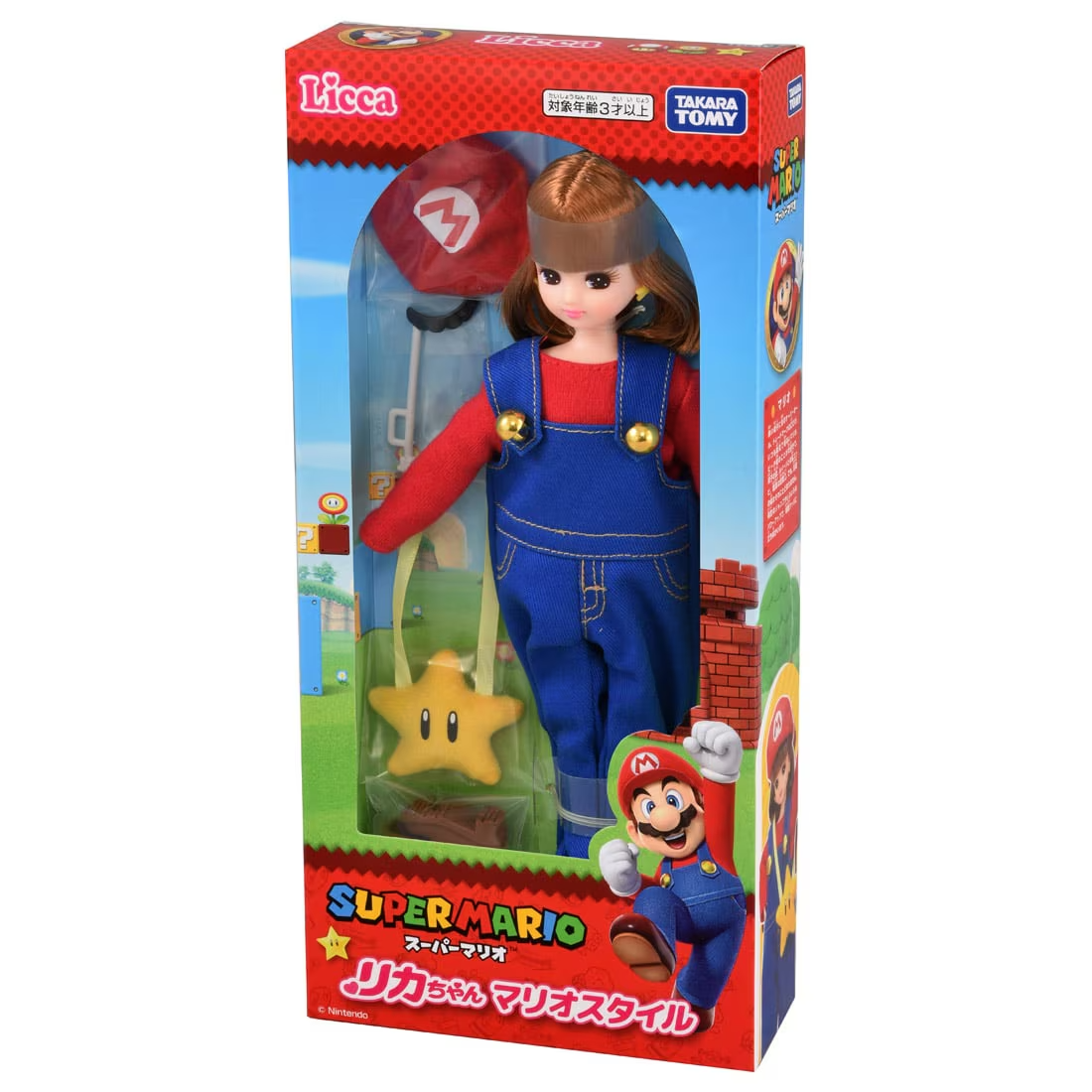 Takara Tomy Super Mario Licca Mario 9-Inch Fashion Doll - View 8