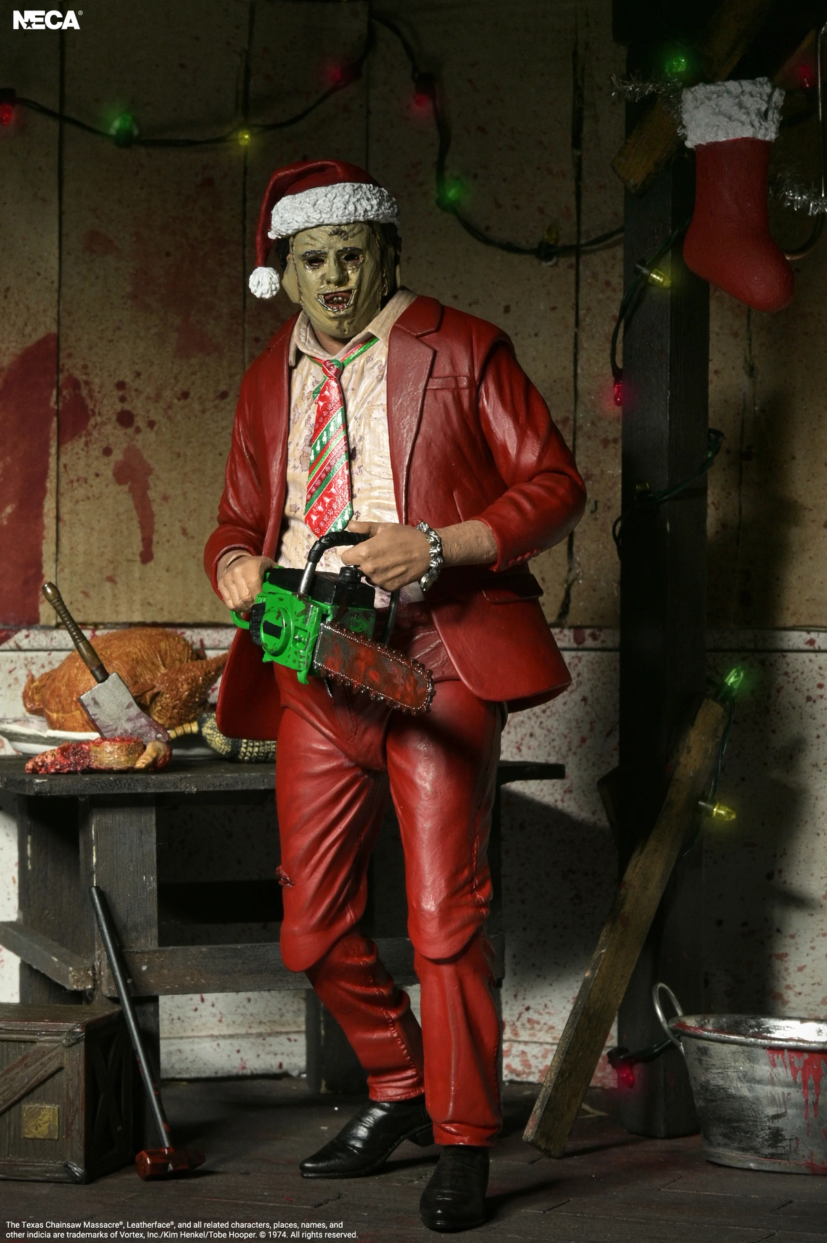 NECA The Texas Chainsaw Massacre Ultimate Santa Leatherface Action Figure - View 7