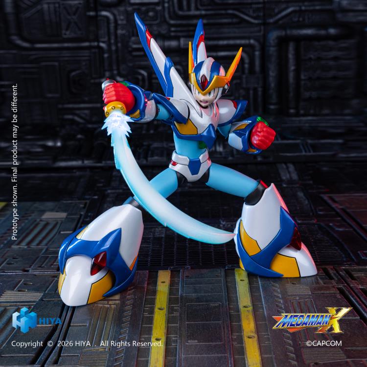 Hiya Toys Mega Man X Exquisite Basic X (Falcon Armor Ver.) 6-Inch Action Figure - View 6