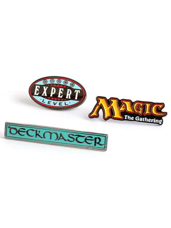 PINTRILL Collectibles Magic: The Gathering Logo Deckmaster Pin Set (1.2-Inch)