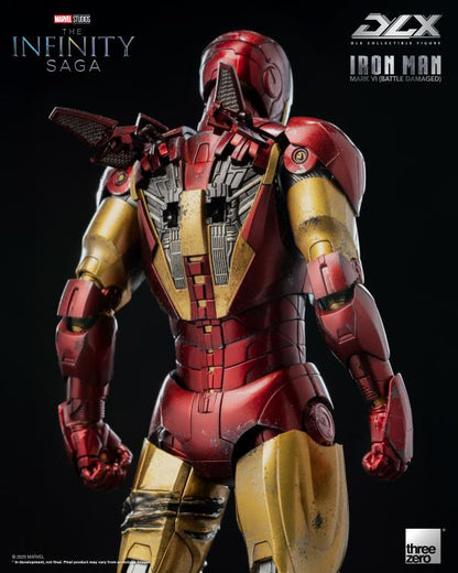 threezero Marvel Infinity Saga DLX Iron Man Mark 6 (Battle Damaged Ver.) 1/12 Scale 7-Inch Action Figure - View 12