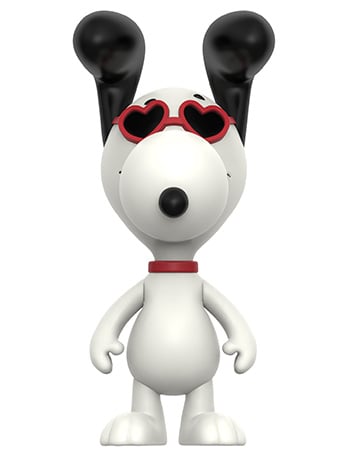 Super7 Peanuts ReAction Snoopy (Heart Eyes) 3.75-Inch Figure