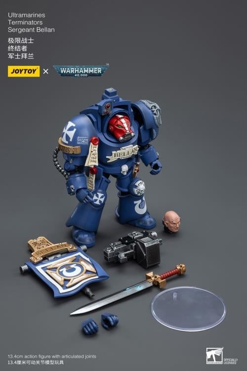 JoyToy Warhammer 40K Ultramarines Terminators Sergeant Bellan 1/18 Scale Action Figure - View 11