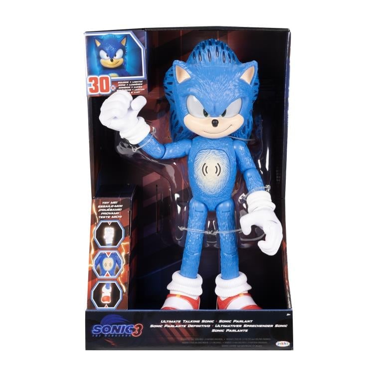 Jakks Pacific Sonic the Hedgehog 3 Ultimate Talking Sonic 12-Inch Action Figure - View 8