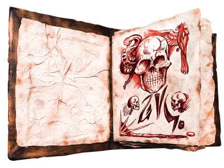 Trick or Treat Studios The Evil Dead 2 Book of the Dead Necronomicon Replica with Printed Pages - View 3
