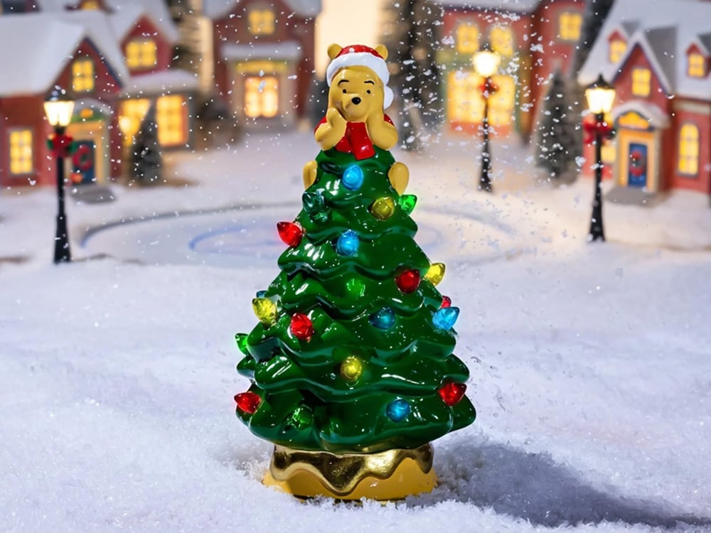 Ukonic Winnie the Pooh Ceramic Light-Up Christmas Tree (6-Inch) - View 2