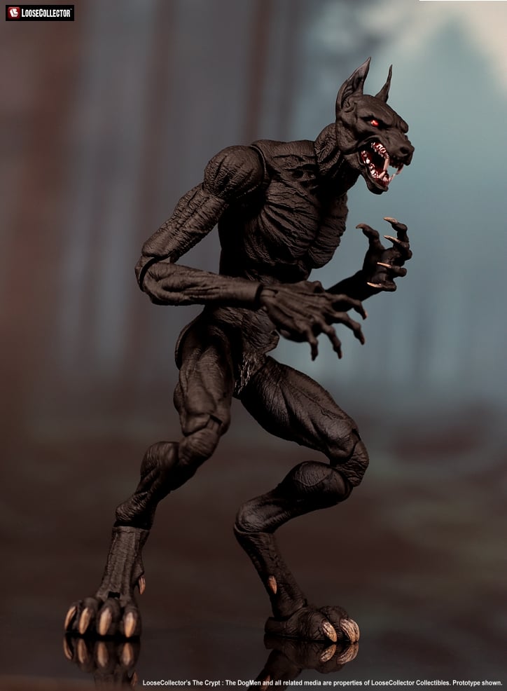 LooseCollector The Crypt Dogmen Black 1/12 Scale 8-Inch Action Figure - View 4