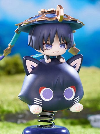 Apex Genshin Impact Happy Shake Wanderer Springy Chibi Figure 4-Inch