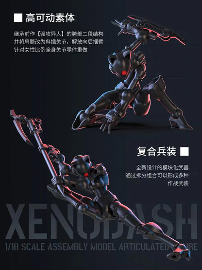 Sheik Mainland 3 Min Project Xenodash (Pink Ver.) 1/18 Scale Plastic Model Kit - View 12