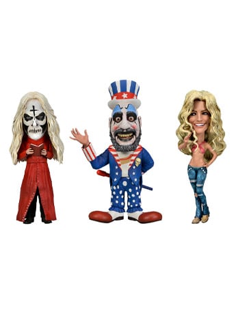 NECA House of 1000 Corpses 20th Anniversary Little Big Head 6-Inch Figure Three-Pack