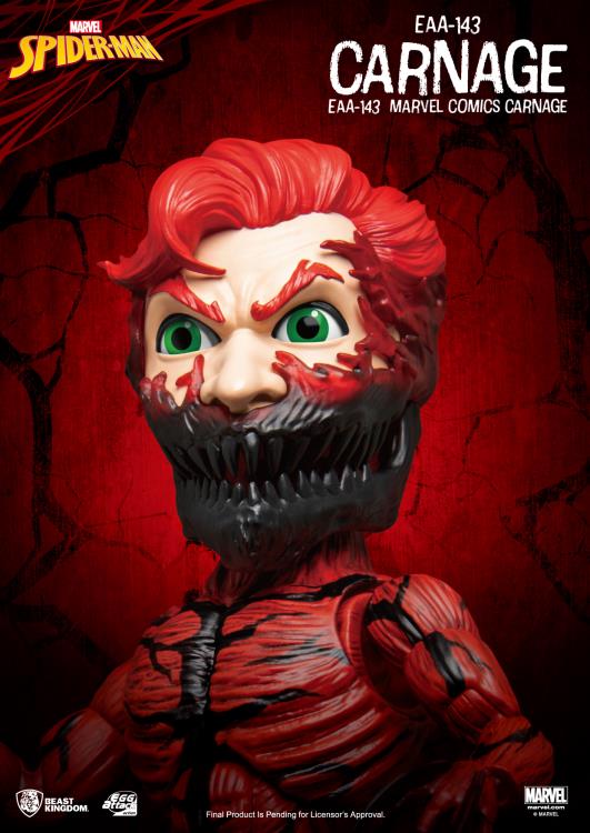 Beast Kingdom Marvel Comics Egg Attack Action EAA-143 Carnage Figure, 6-Inch - View 7