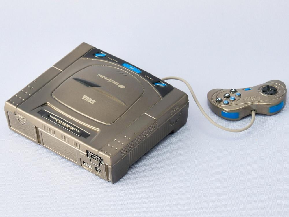 Square Enix Products Sega Hardware Series Bright Arts Gallery Sega Saturn Console Zinc Alloy Piece - View 3