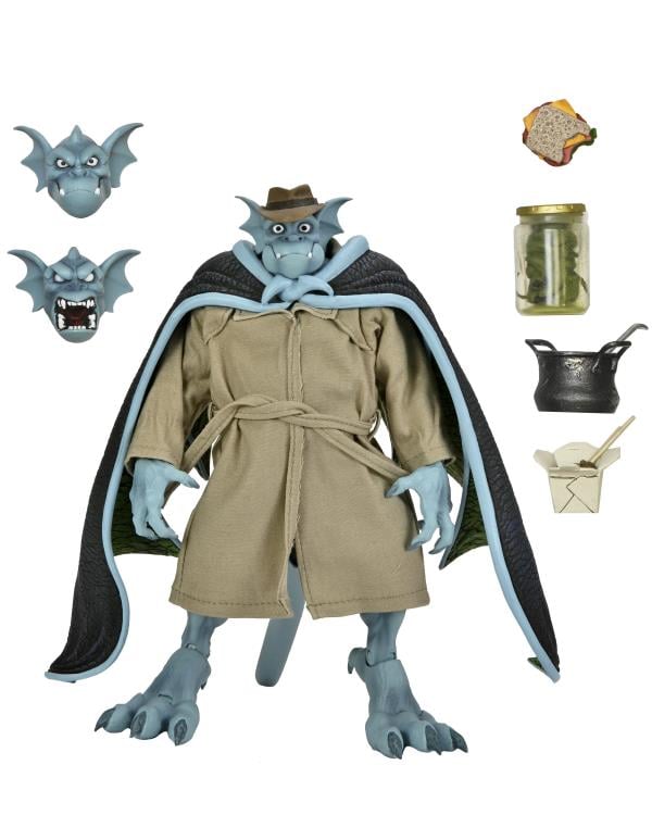 NECA Disney's Gargoyles Ultimate Detective Broadway Silver Falcon with Closed Wings Action Figure - View 13