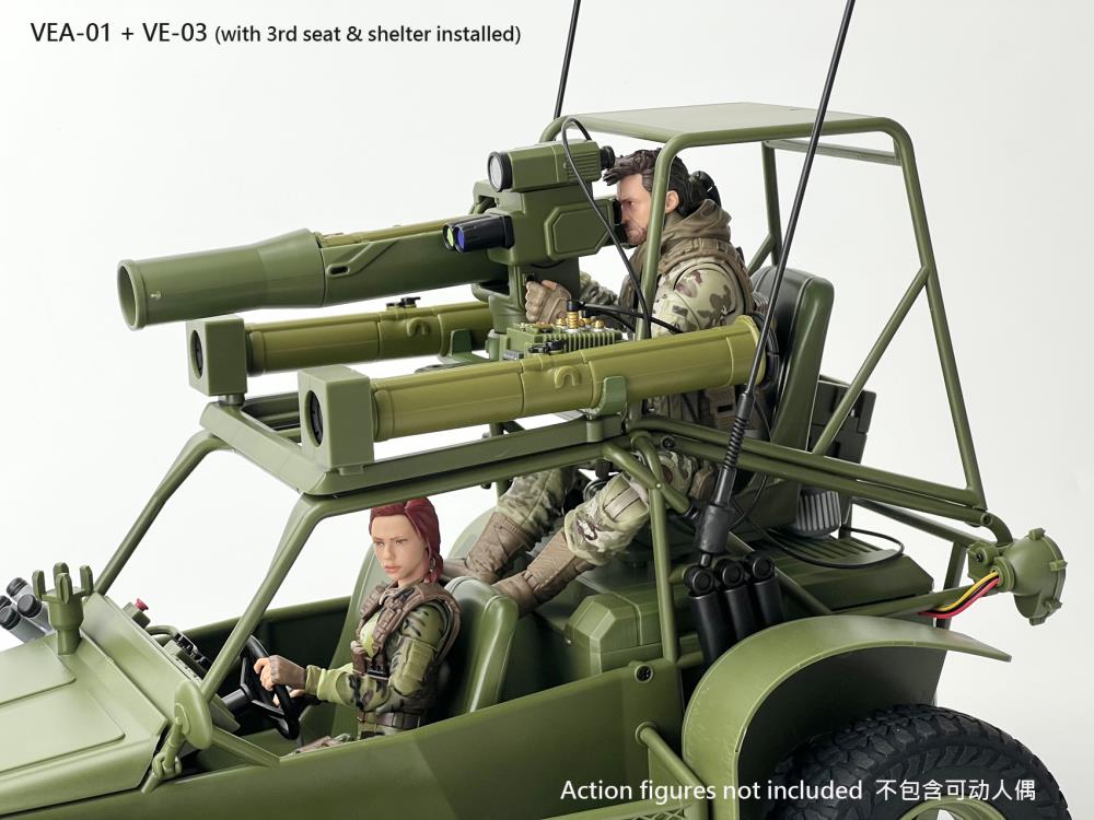 Fans Hobby VEA-01 Missile Launcher Set 1/12 Scale Plastic Accessory 4-Inch - View 24