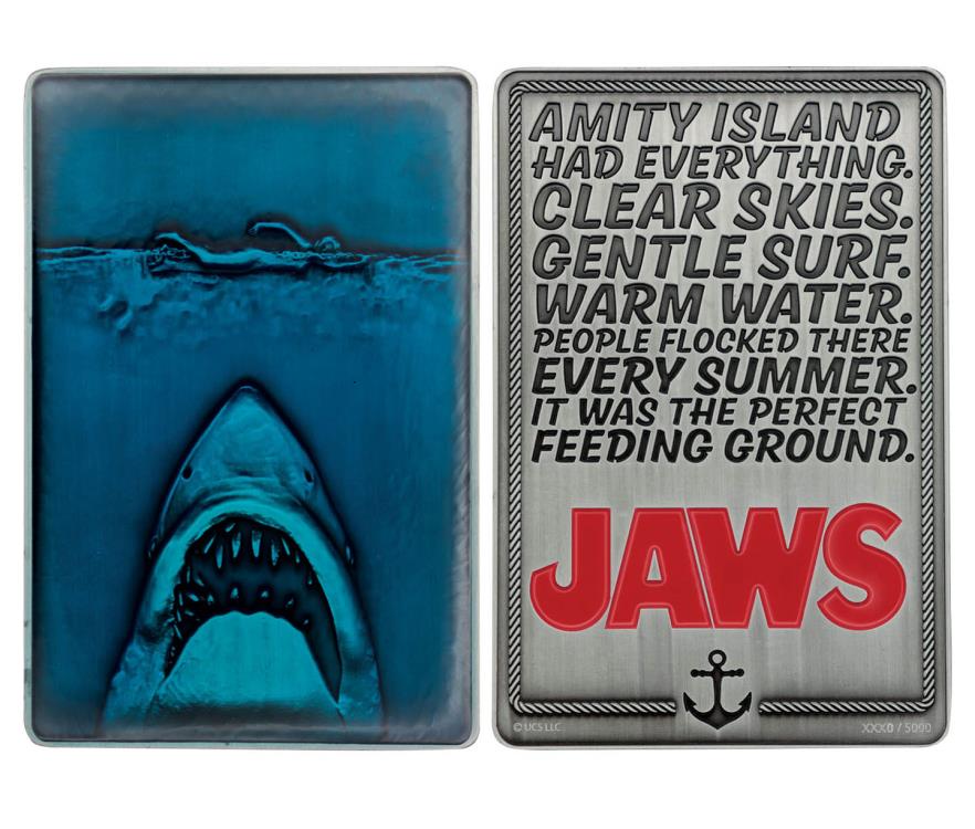 Fanattik Collectibles Jaws 50th Anniversary Poster Limited Edition Ingot - View 8