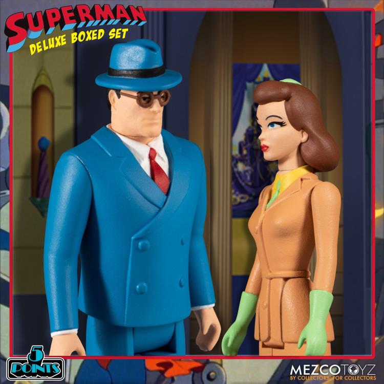 Mezco Toyz Superman: The Mechanical Monsters (1941) 5 Points Deluxe Boxed Set, 3.75-Inch - View 9