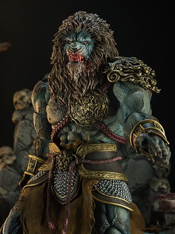 Nottaa Collections Enveloped Yaomo Series Cyan Lion (Blood Ver.) 1/12 Scale Figure