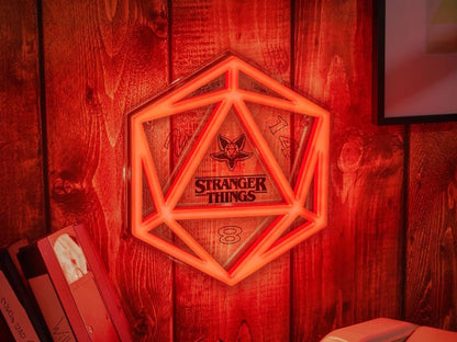 Paladone Stranger Things Season 5 Wall Mountable D20 Dice LED Neon Light, 9.4-Inch - View 2
