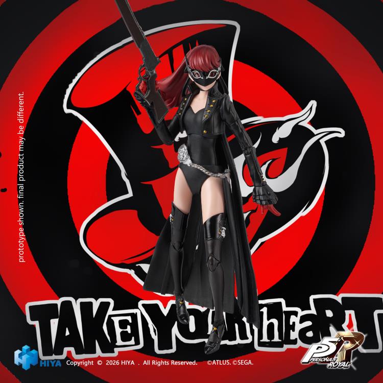 Hiya Toys Persona 5 Royal Exquisite Basic Violet Kasumi Yoshizawa 1/12 Scale Action Figure - View 4