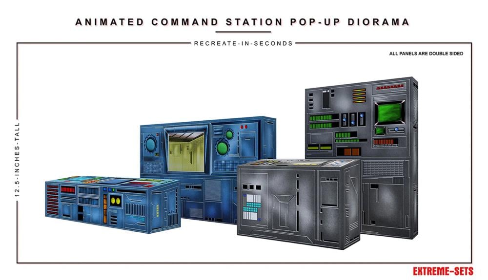 Extreme-Sets Animated Command Station 1/12 Scale Pop-Up Diorama from the Multiverse Collection - View 11