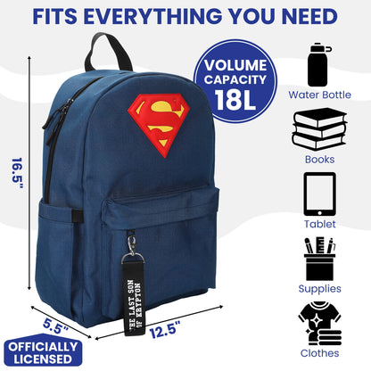 Bioworld DC Comics Superman Logo Backpack (16.5-Inch) - View 8